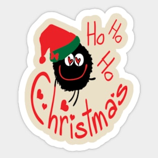 ho ho ho Christmas monster Sticker